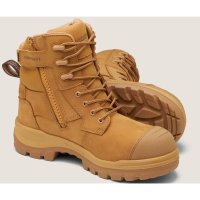 Blundstone 8560 Lace Up/Zip TPU Composite Safety Boot Wheat