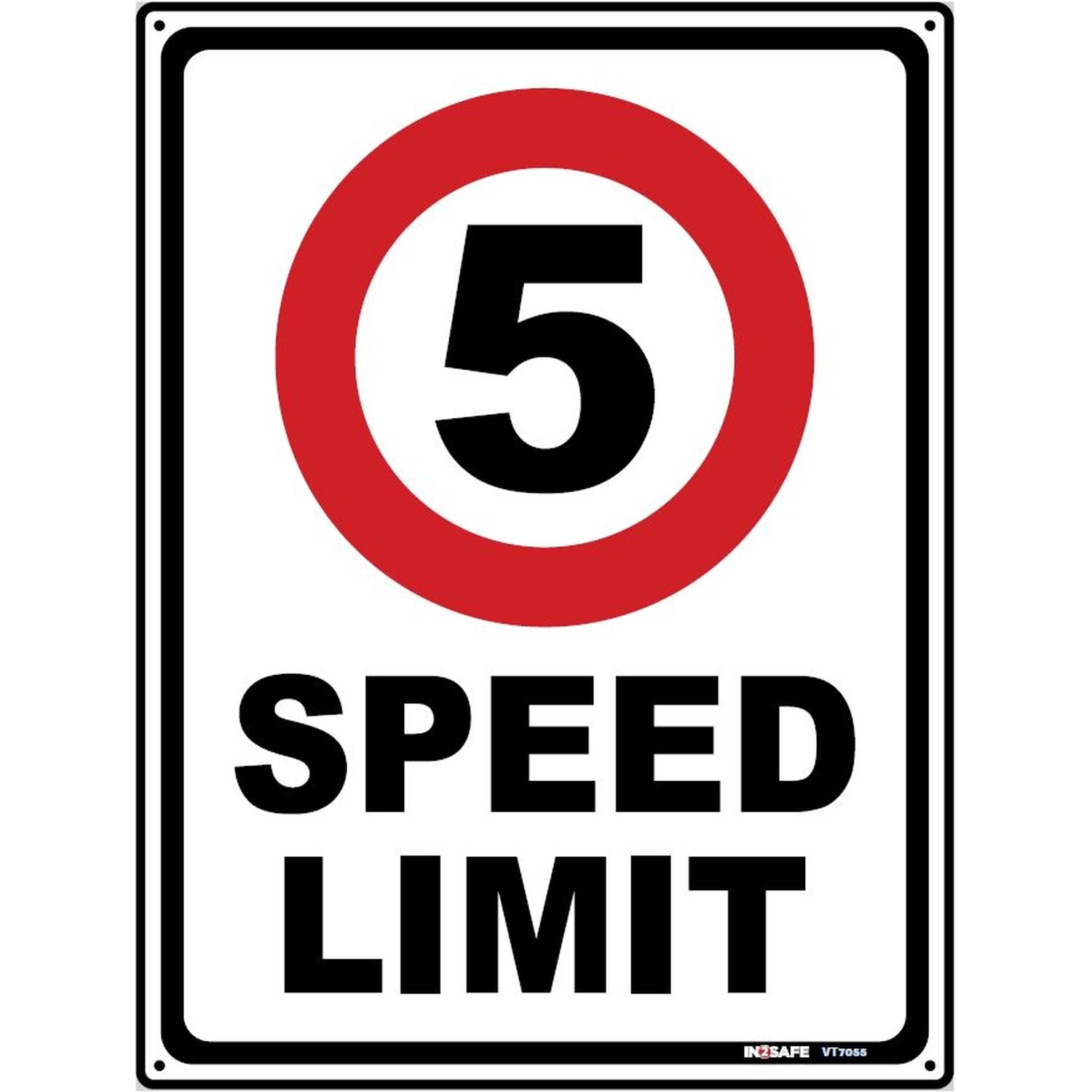 Traffic Speed Limit Sign 5 kph