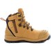 Bison Extreme Ankle Lace Up/Zip Safety Boot with Scuff Cap Wheat