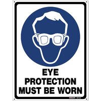 Eye Protection Must Be Worn Sign