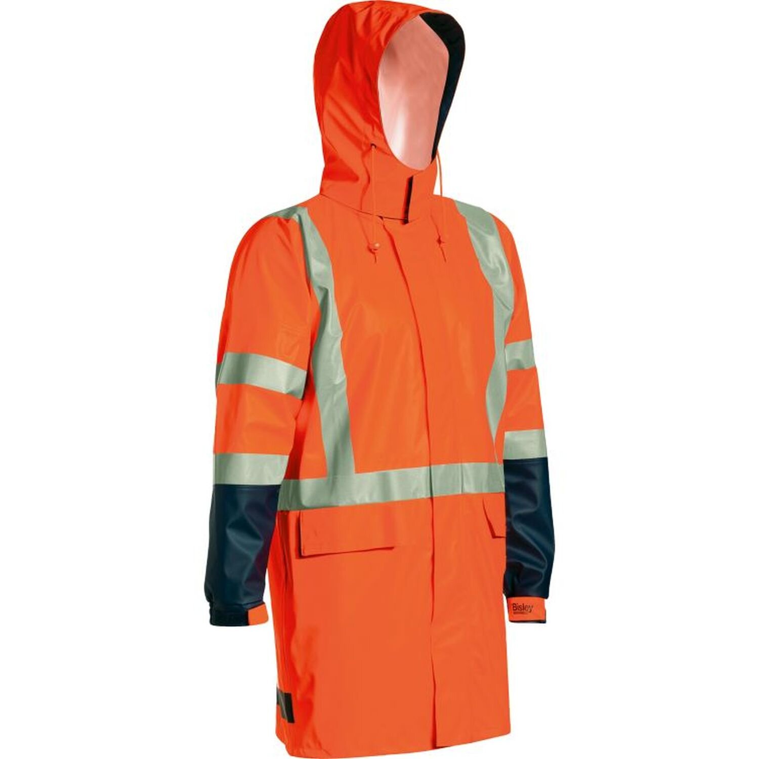 Bisley Hi Vis TTMC-W Stretch PU Rain Jacket 20,000mm