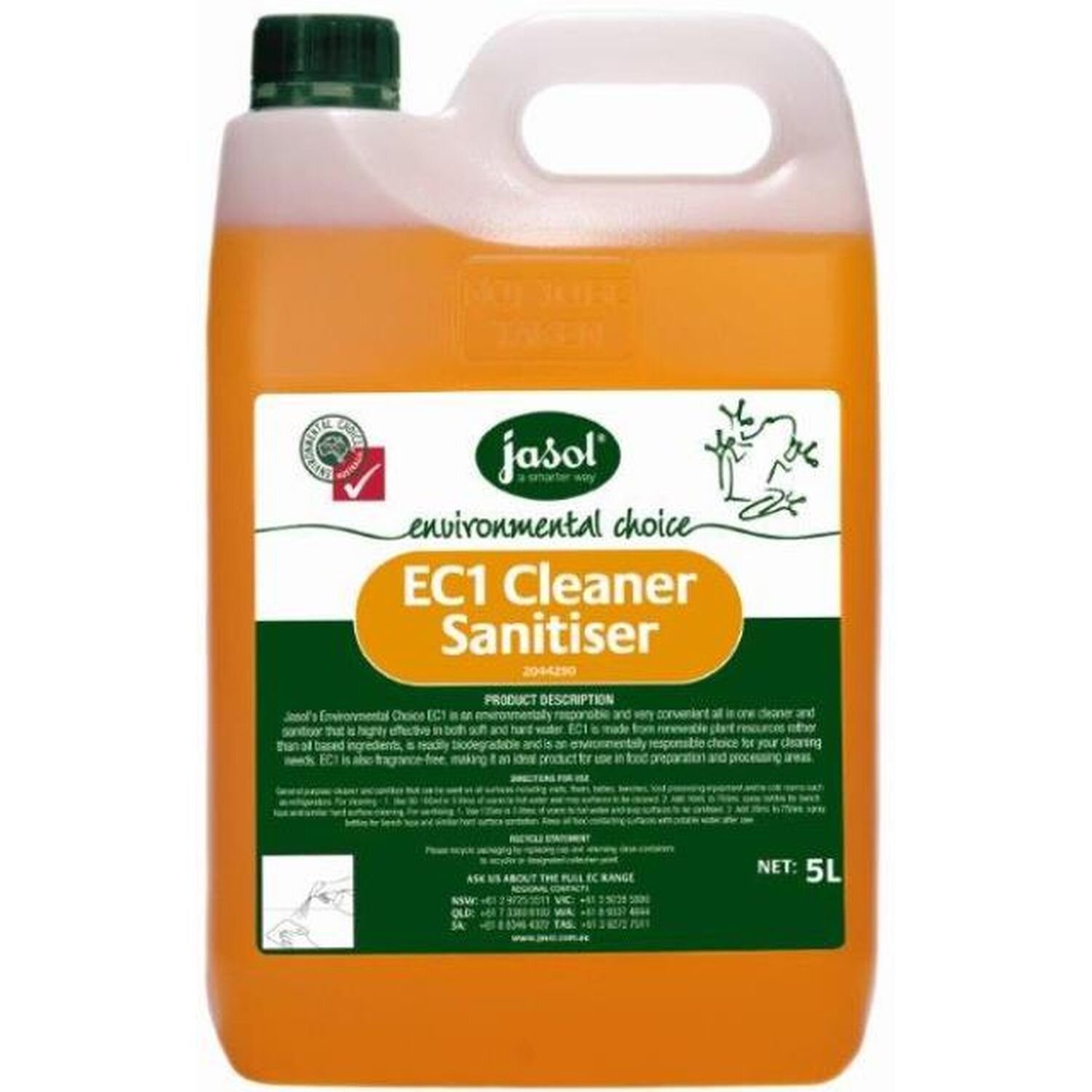 EC1 Cleaner Sanitiser 5L 