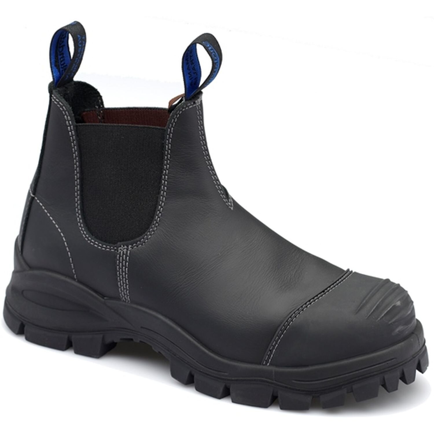 Blundstone 990 Nitrile Sole 300°C Slip On Safety Boot With Scuff Cap Black