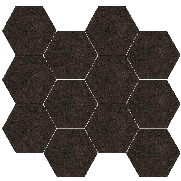 Bloom Sepia Hexagon Mosaic Splashbacks Tiles