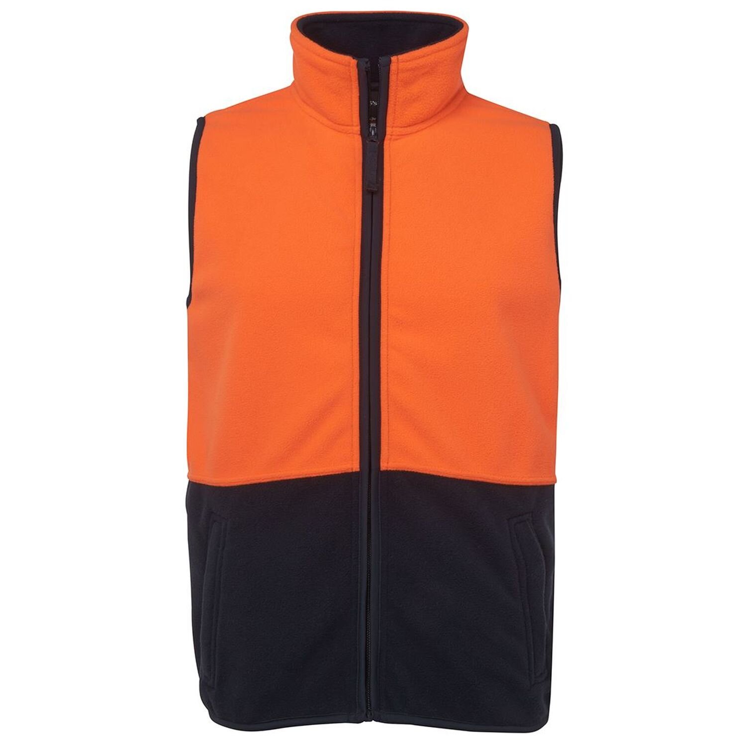 Hi Vis Day Only Full Zip Polar Fleece Vest 280gsm