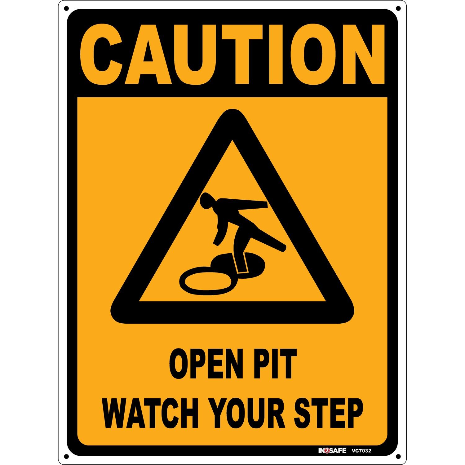 CAUTION Open Pit Watch Your Step