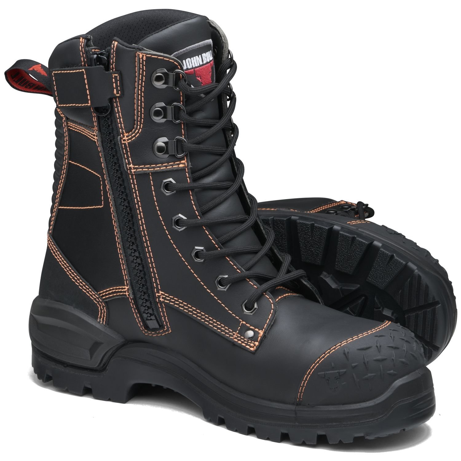 John Bull Kokoda 3.0 Lace Up/Zip Hi Leg Safety Boot With Toe Guard