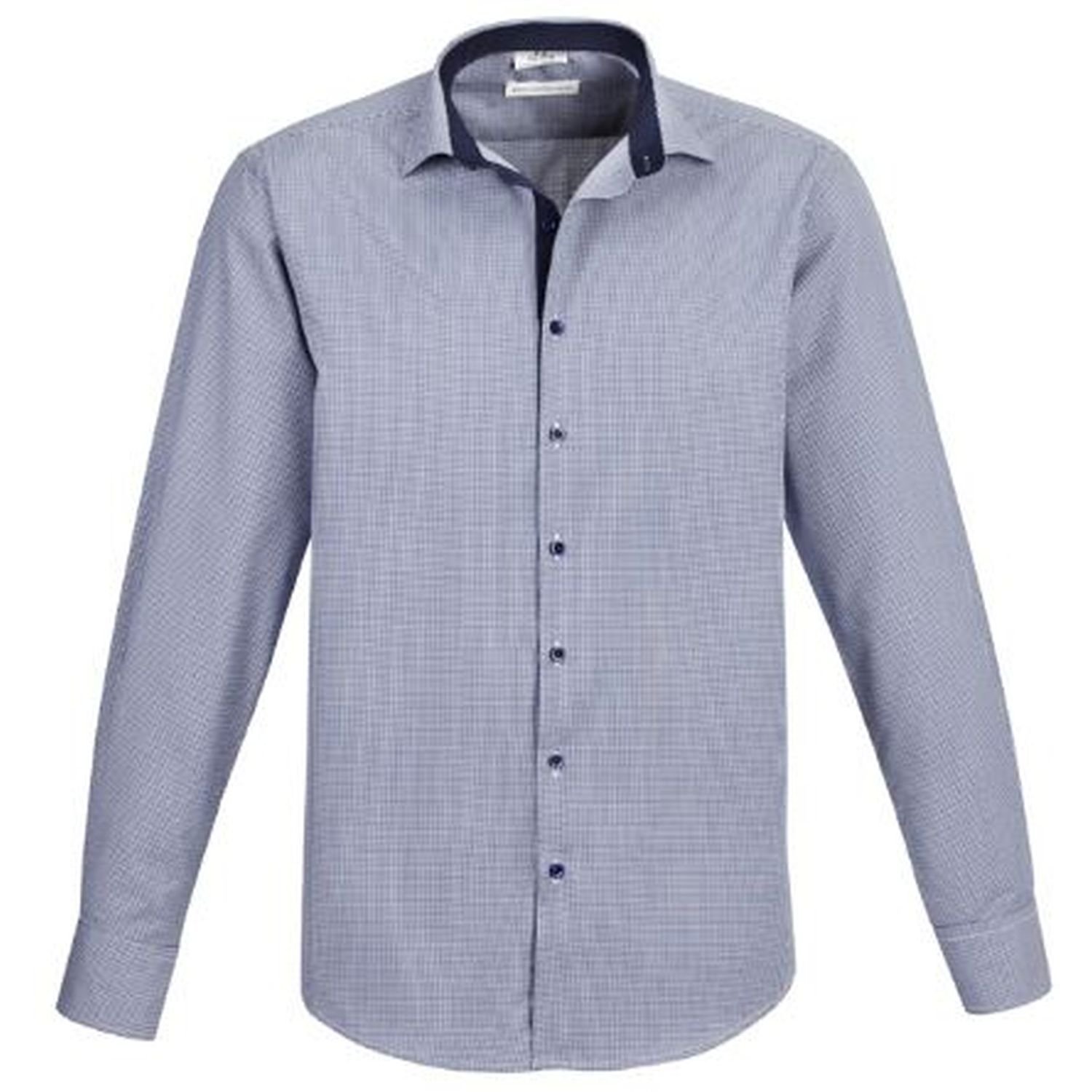 Mens Edge Long Sleeve Check Shirt