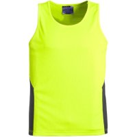 Syzmik Hi Vis Day Only Mens Squad Singlet