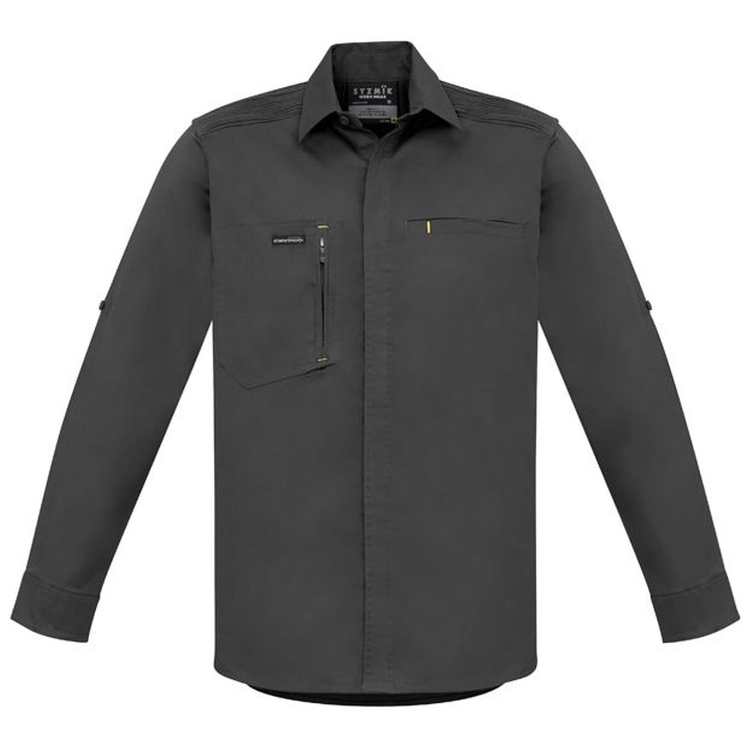 Syzmik Mens Streetworx Long Sleeve Stretch Shirt 150gsm