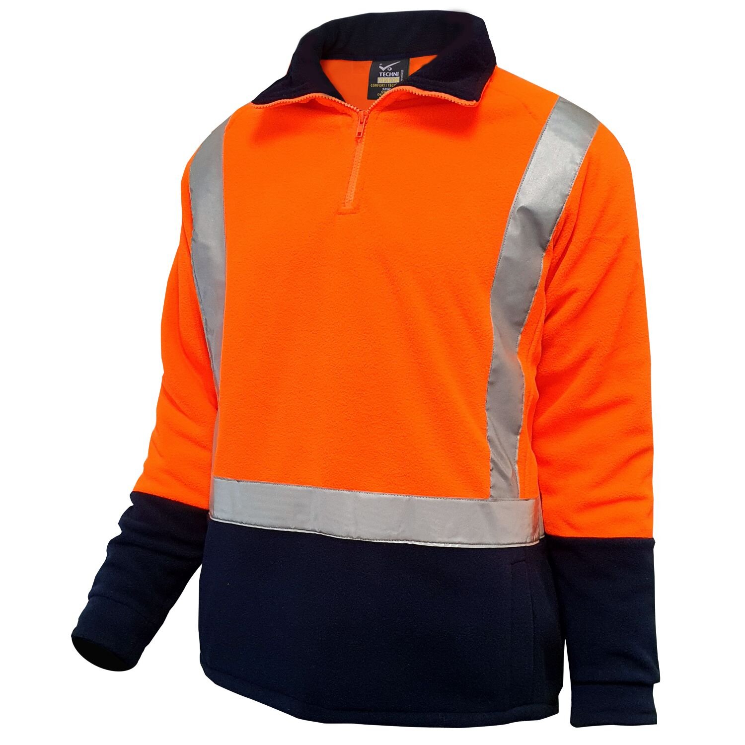 Techni Vision Hi Vis Day/Night 280gsm Fleece Jumper with Pockets