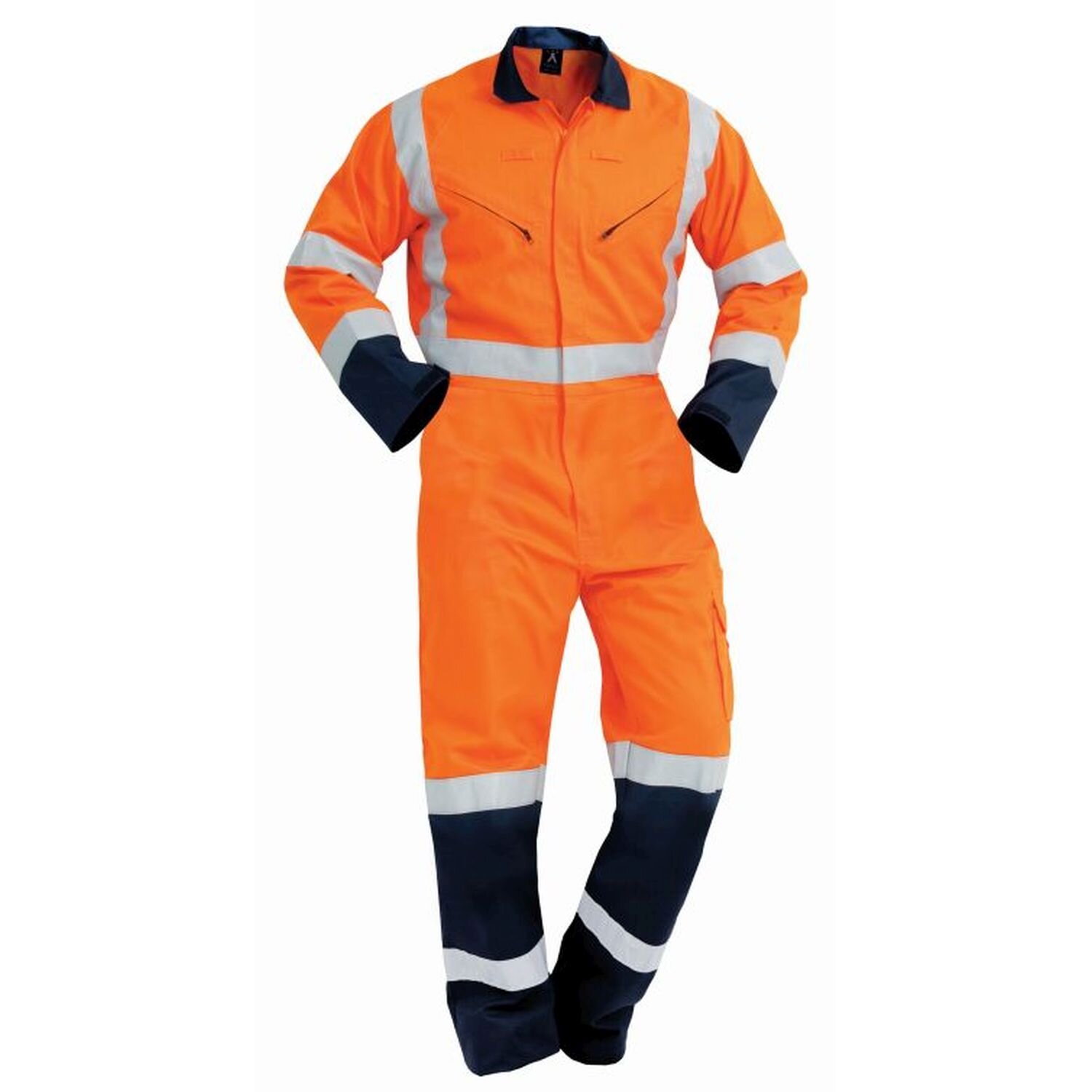 Hi Vis TTMC-W Lightweight Cotton Zip Overall 190gsm