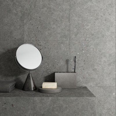 A stone tile, Grey in color to suit Bathroom, Kitchen/Laundry, Living, Splashbacks, Outdoor
