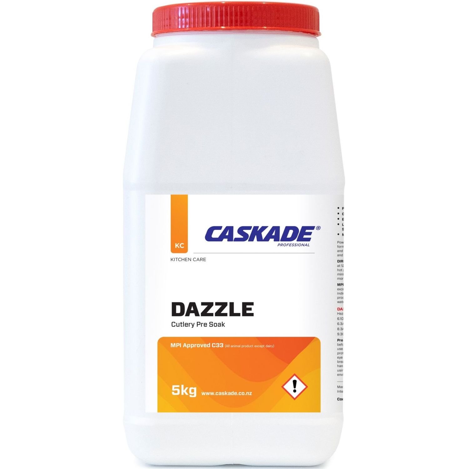 Dazzle Oxygenated Enzyme Destainer 5kg Cleanline Tasman
