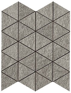 KLIF Grey Triangle Mosaic 28.5x33 Bathroom Tiles