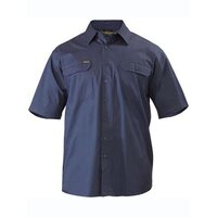 Bisley Cool Lightweight Short Sleeve Vented Cotton Shirt 155gsm