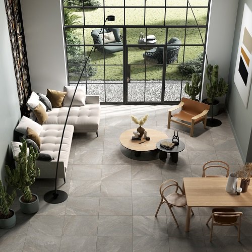 LimeQuartz Grey Range Rett Living Room Tiles