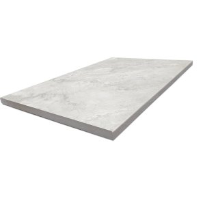 Baroque Light Grey 40x60 20mm Bullnose- Pencil Edge