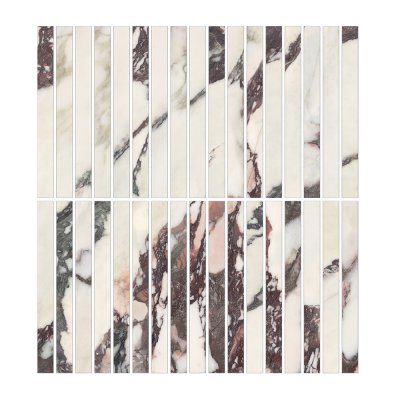 Kaolin Calacatta Viola Mosaic-Stix KitKat 30x30 SilkTec®
