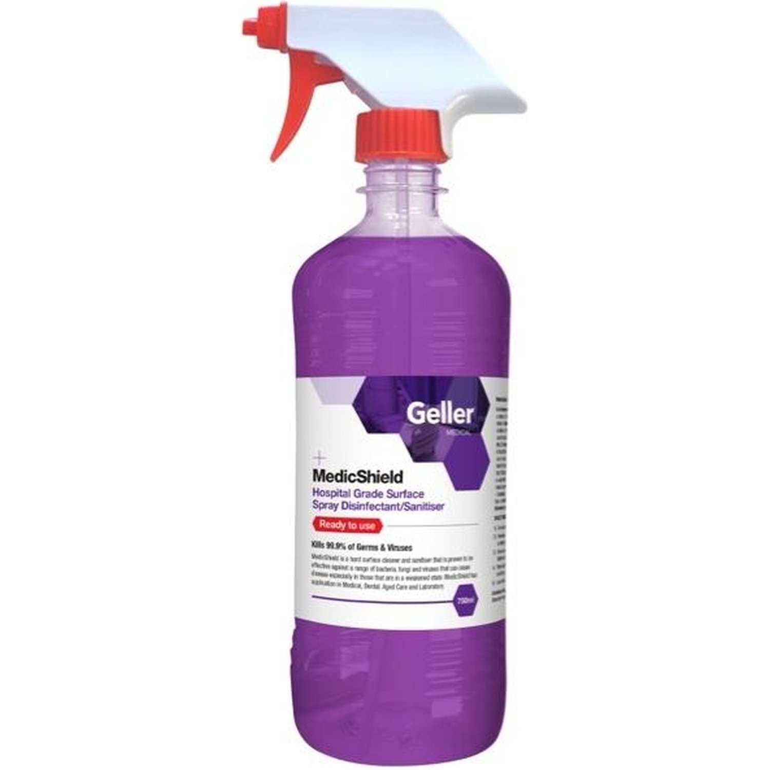 Medic Shield Disinfectant/Sanitiser Spray Bottle 750ml Ctn 6