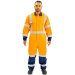 Hi Vis TTMC-W17 Cotton Zip X Back Overall 300gsm