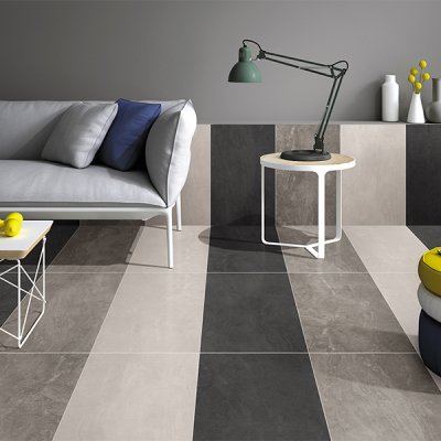 A Concrete tile, Grey/Black in color to suit Bathroom, Kitchen/Laundry, Living, Outdoor