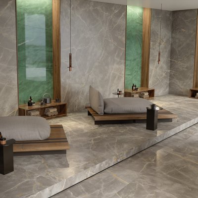 A marble tile, Grey in color to suit Bathroom, Living, Kitchen/Laundry, Splashbacks, Outdoor