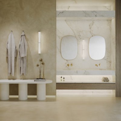 A marble tile, white in color to suit Bathroom, Kitchen/Laundry, Living,Splashbacks