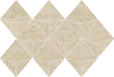 MarvelTravertine Pearl Mosaico Origami 28x41.2