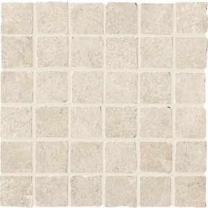 Lims Ivory Tumbled Mosaic 30x30 Bathroom Tiles