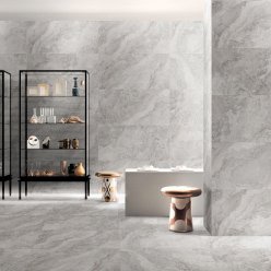 A stone tile, grey in color to suit Bathroom, Living, Laundry, Outdoor