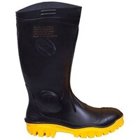 Stimela Black Nitrile Mix Safety Gumboot Black