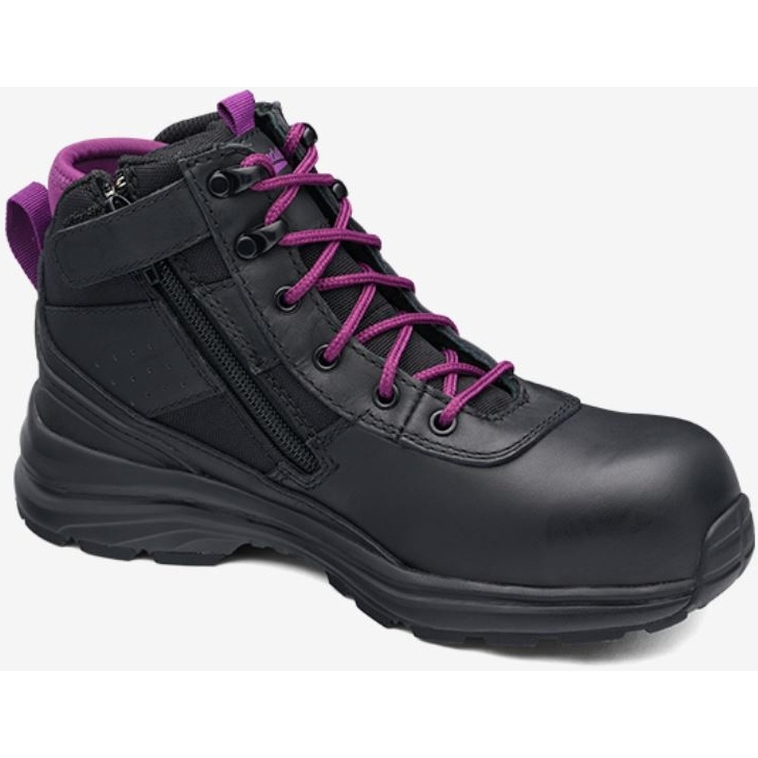 Blundstone 887 Women's Lace Up Zip Side Safety Boot