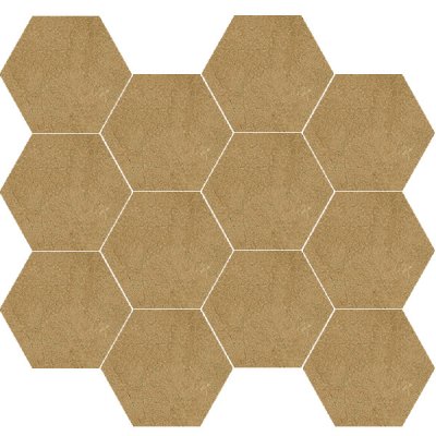 Bloom Khaki Hexagon Mosaic Splashbacks Tiles