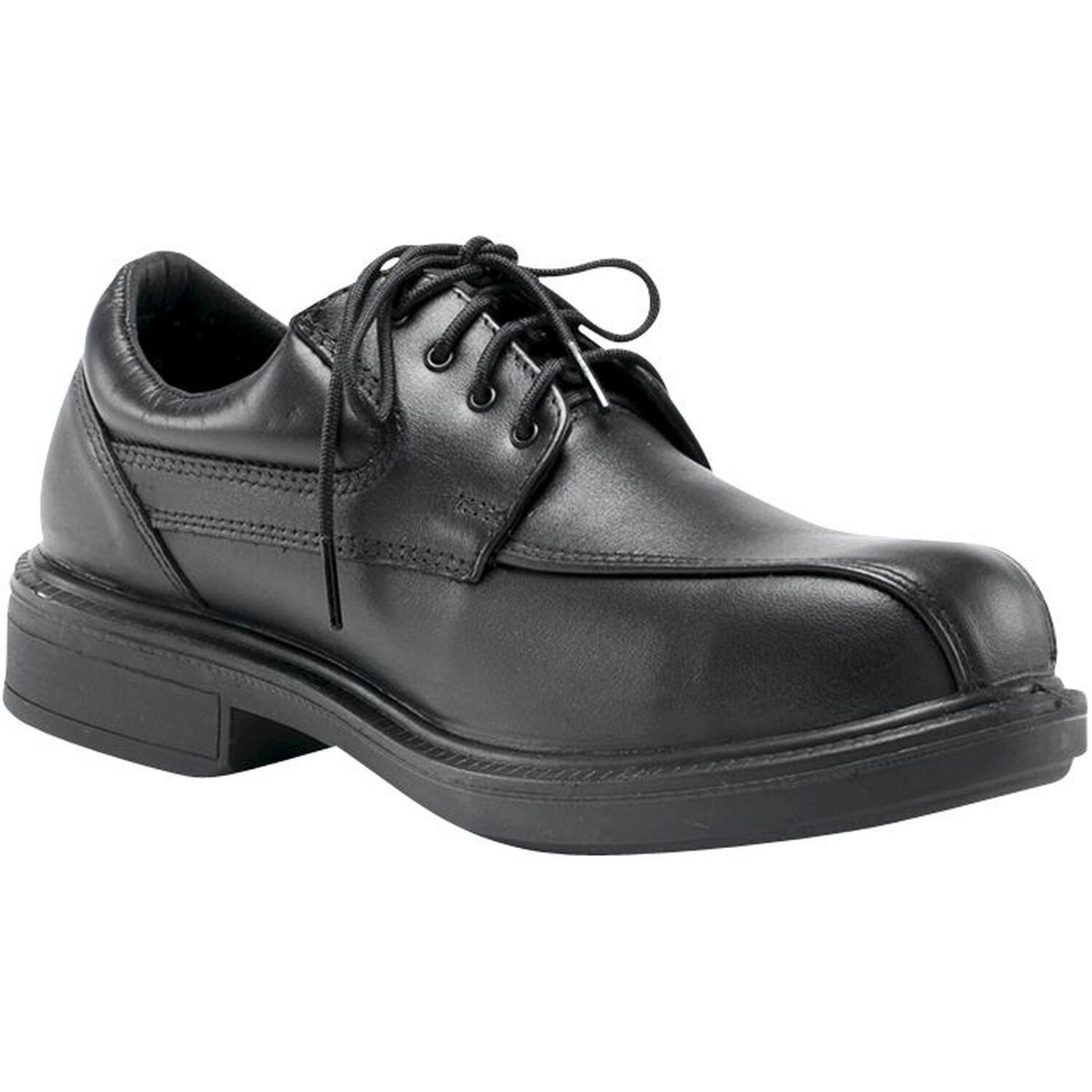 Steel Blue Manly Lace Up Safety Shoe Black