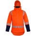 Mustang Wear TTMC-W23 Hi Vis Full Zip Pique Fleece Jacket with Removable Hood