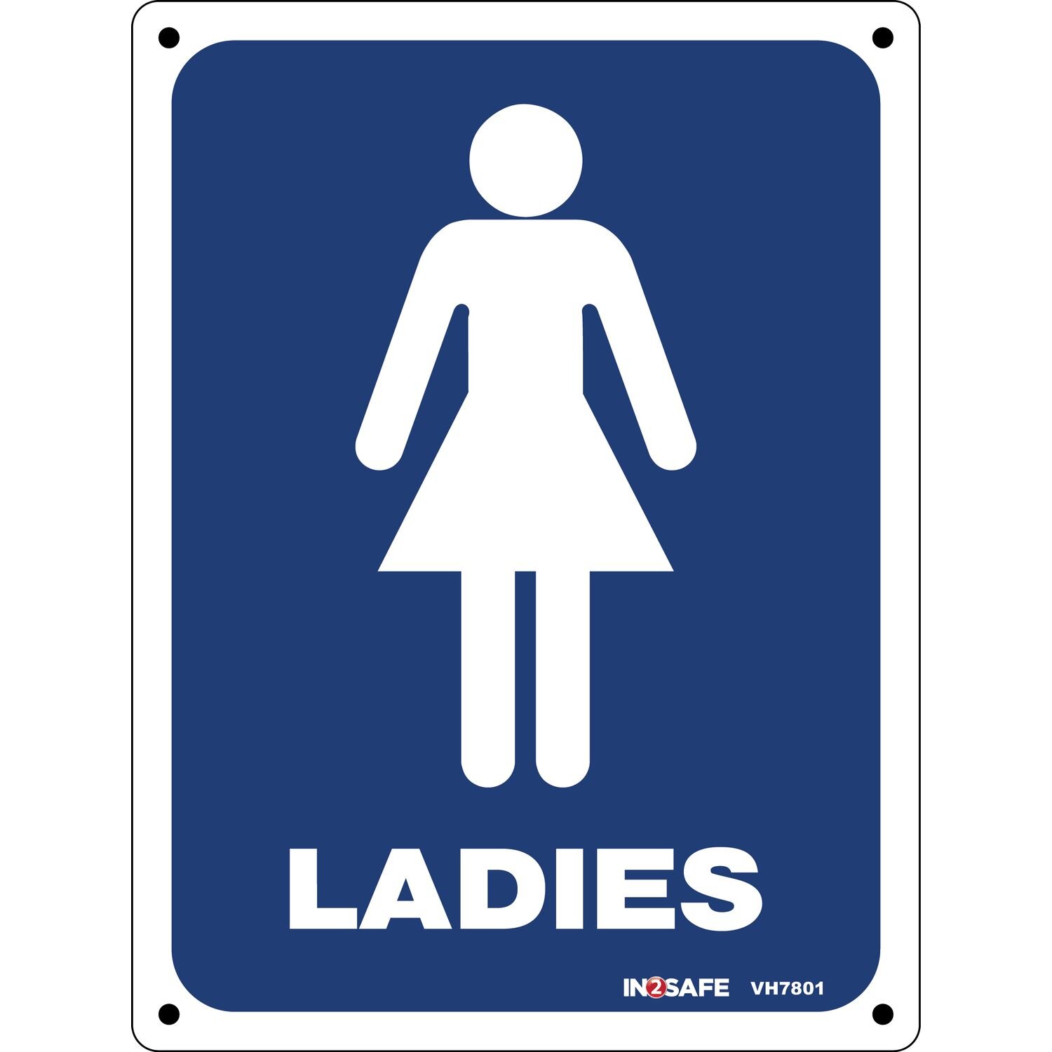LADIES Female Toilet Sign