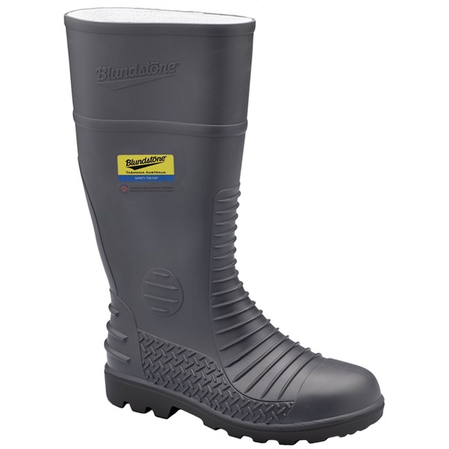 Blundstone Comfort Arch Safety Gumboot Grey