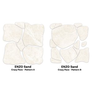 ENZO Sand SurfaceTec Crazy Pave 2.16m2/Set