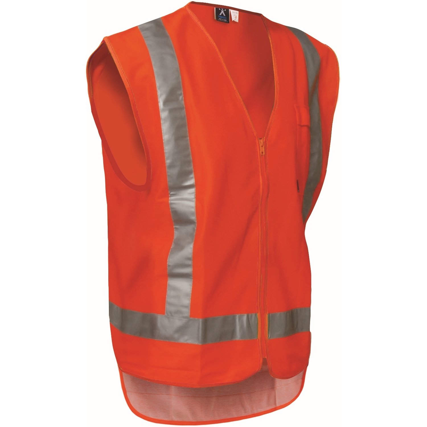 Hi Vis Day/Night Polyester Zip Safety Vest