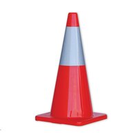 Orange PVC Reflectorised Road Cone 700mm