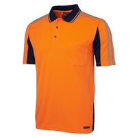 Hi Vis Day Only Short Sleeve Arm Tape Polyester Polo 160gsm