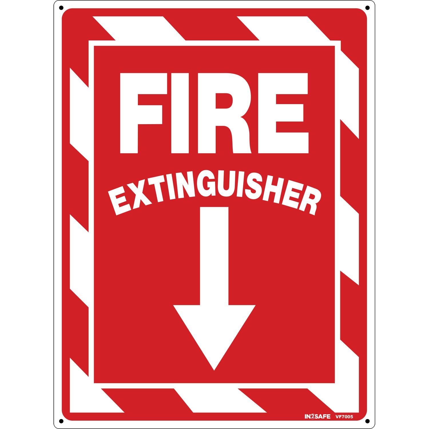 FIRE Extinguisher With Arrow Sign