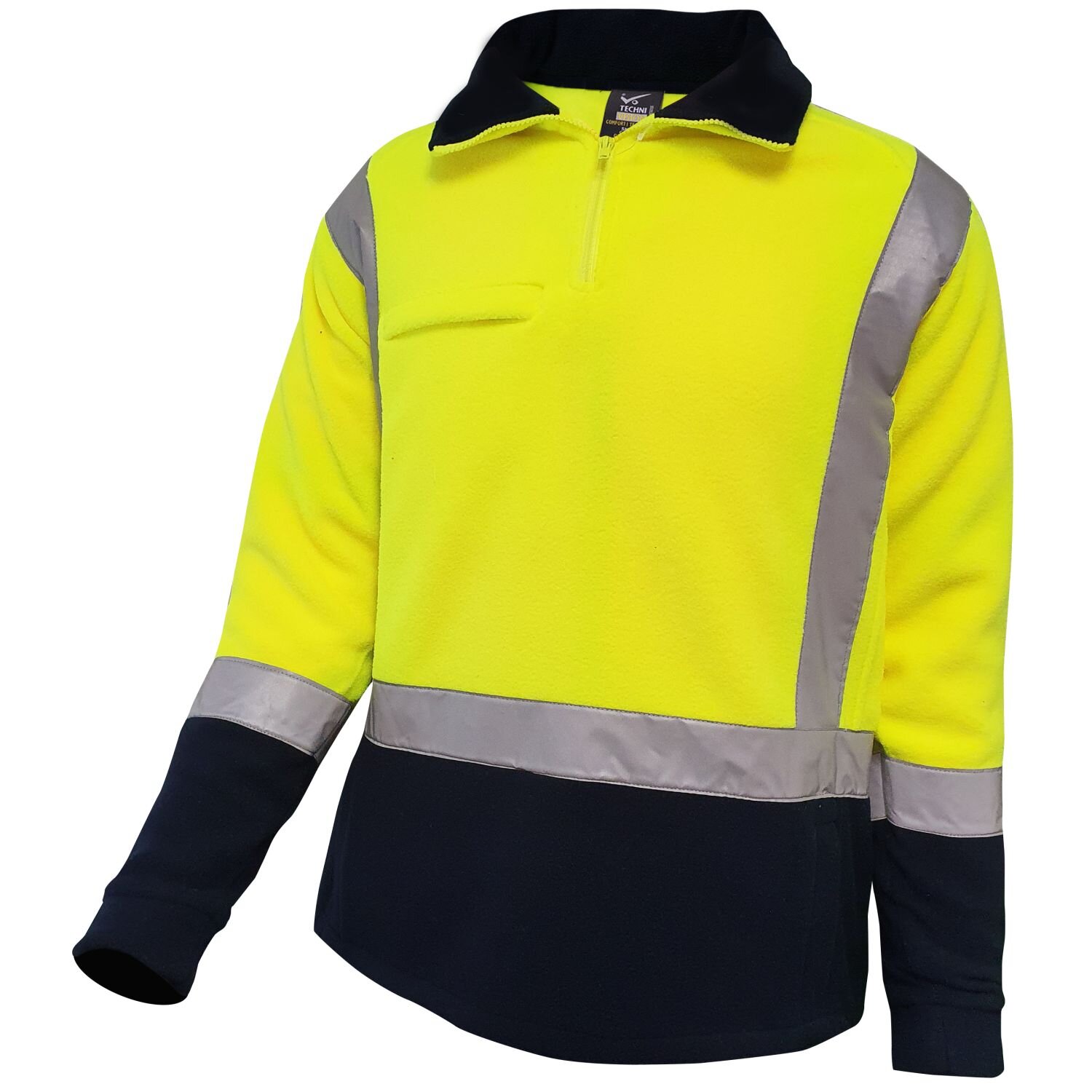 Techni Vision Hi Vis Day/Night 360gsm Fleece Jumper with Pockets