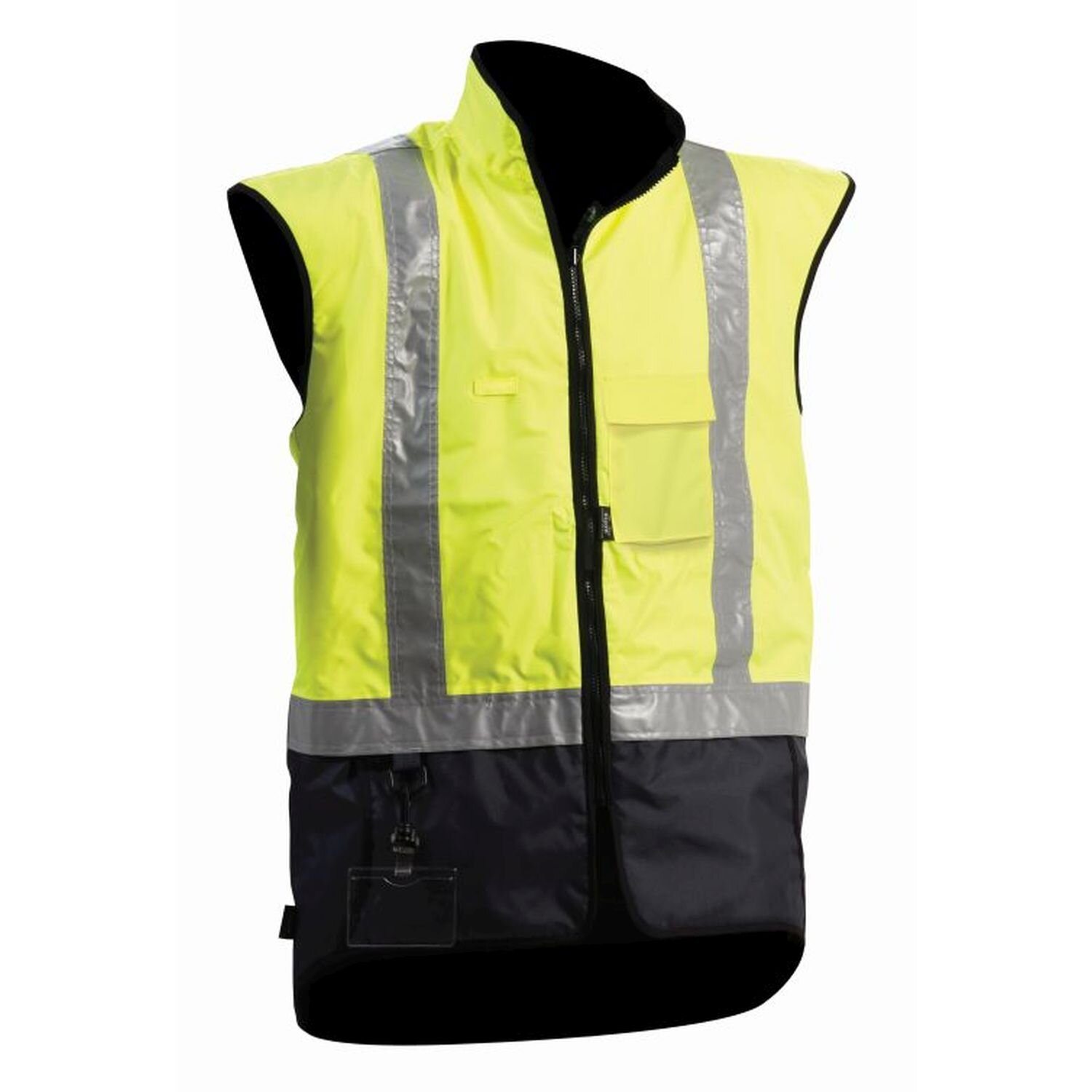 Bison Stamina Hi Vis Day/Night Fleece Lined Vest