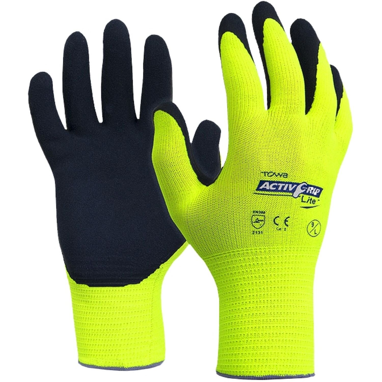Towa ActivGrip Lite Glove Navy/Yellow (Pkt 12)