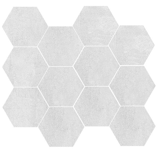 Bloom Bianco Hexagon Mosaic 26.5x30.5 Matt