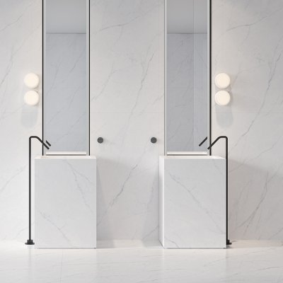 A marble endless vein tile, white in colour to suit  Bathroom, Kitchen/Laundry, Living, Splashbacks.