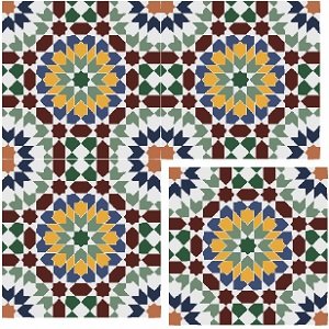 A tile, Mixed Colours in color to suit Bathroom, Kitchen/Laundry, Splashbacks