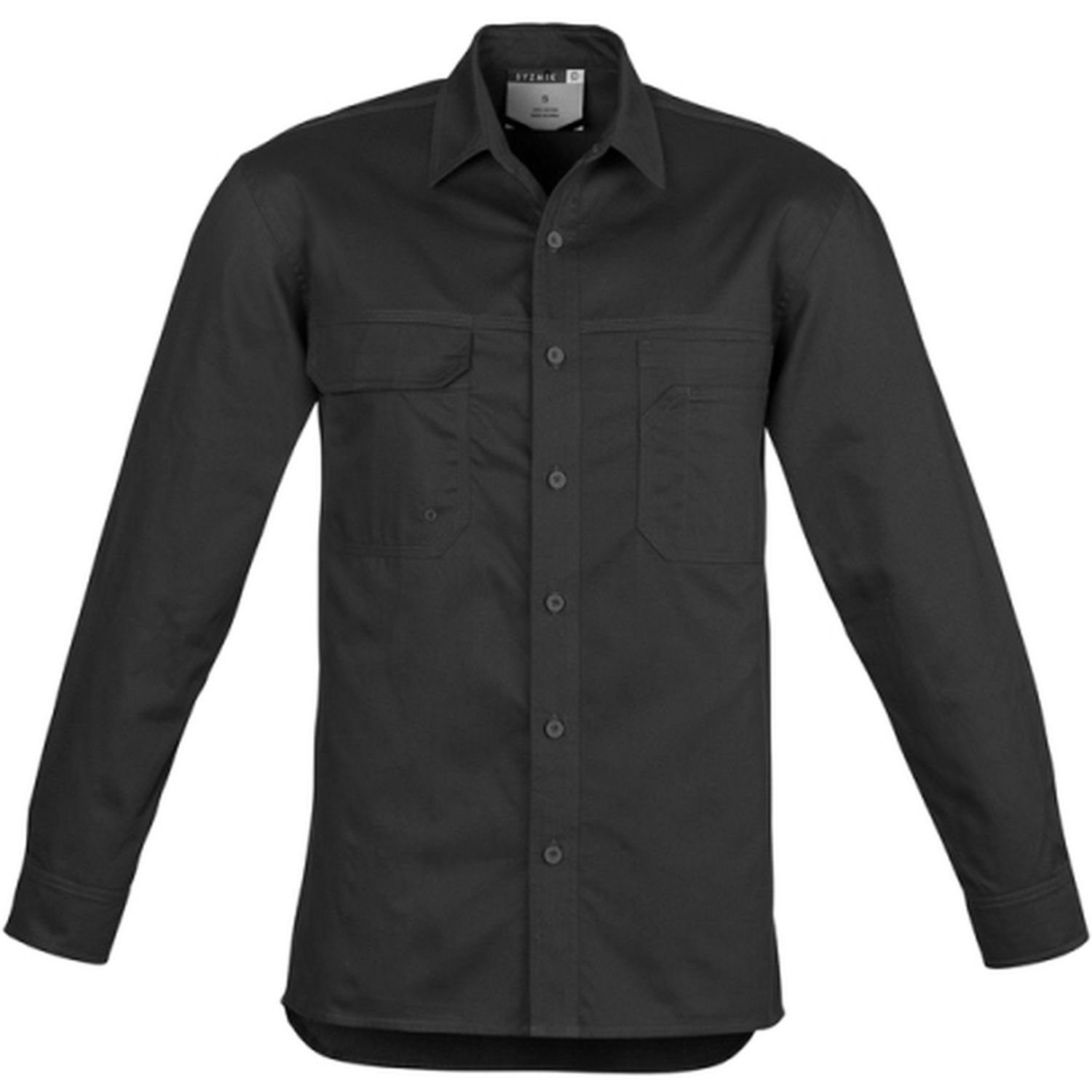 Syzmik Mens Lightweight Long Sleeve Tradie Shirt 145gsm